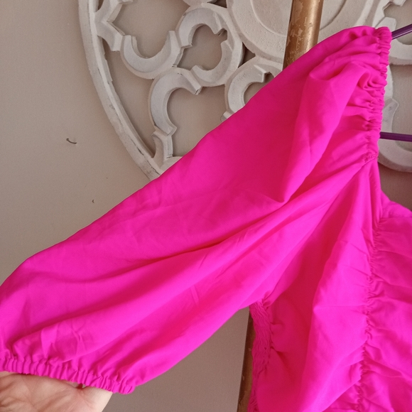 Hot Pink Skater Dress - Picture 7 of 12